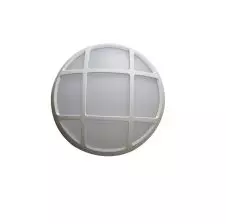 Plafón LED Circular con Rejilla Blanca 15W 900Lm 3000K IP65 Ø260x84mm VTEC