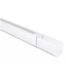 Riel Energizado 3 VIAS 2 Metros con Caja de Conexión Blanco VTEC