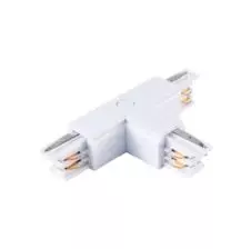 Conector (T) Para Riel 3 VIAS Blanco VTEC