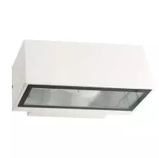 Foco Sobrepuesto Fijo a Muro E-27 Blanco IP54 WALLCUBE VTEC