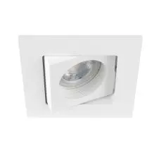 Foco Embutido Cuadrado Basculante Óptica Cuadrada GU-10 IP20 Blanco 89x89mm VTEC