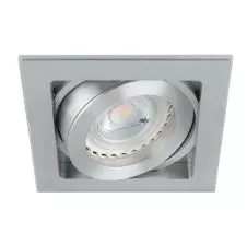 Foco Embutido Cuadrado Basculante GU-10 IP20 Aluminio 86x86mm  VTEC