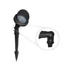 Foco Estaca con Visera GU-10 Negro IP64 VTEC