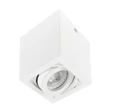 Foco Sobrepuesto Cuadrado Dirigible GU-10 Blanco IP20 OX.13AN VTEC