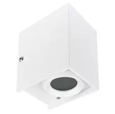 Foco Sobrepuesto Fijo a Muro GU-10 Blanco IP40 BOK.32 VTEC