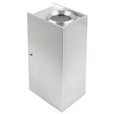 Foco Sobrepuesto Fijo a Muro Bidireccional GU-10 Gris IP40 BOK.33 VTEC