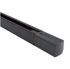 Riel Energizado Monofásico 1 Metro con Caja de Conexión Negro VTEC