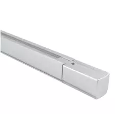 Riel Energizado 3 VIAS 2 Metros con Caja de Conexión Gris VTEC