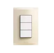 Interruptor Triple 9/32 10A Perla Nobile Armado AF2300EBNA BTICINO
