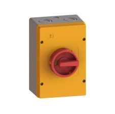 Interruptor Bloqueo Candado en Caja 3 Polos 40A O - I (OFF - ON) IP65 1NA+1NC PCE MERZ