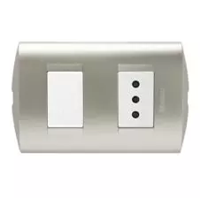 Interruptor 9/12+Enchufe 10A Modus Style Perla AE2203EBNA BTICINO