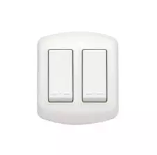 Interruptor Sobre Puesto Doble 9/15 10A Modus Plus Blanco CAL1200BN BTICINO