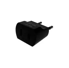 Adaptador Enchufe Macho Americano 2p Negro. PROVEEDORES NACIONALES