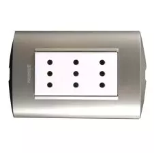 Enchufe Triple 2P+T 10A Modus Style Perla AE2113E3BNA