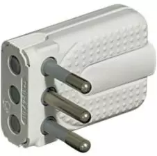 Enchufe Macho Profesional 2P+ T 10A 250V Blanco S2495tge BTICINO