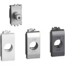 Modulo Conector Coaxial TV Living Light Blanco LN4202F BTICINO Modulo Conector Coaxial TV Living Light Blanco LN4202F BTICINO