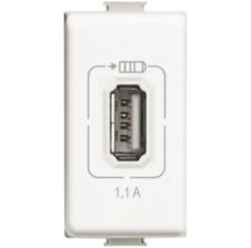 Modulo Conector USB 5V Matix Blanco AM5285C1