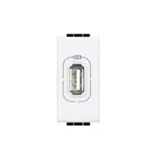 Cargadorador USB Living Light Blanco N4285C1 BTICINO