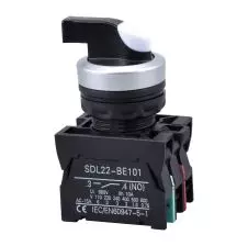 Selector 2 Posiciones 22mm 1na+1nc Maneta Larga