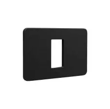 Placa 1MOD Negro MatixGO JA4803M1JB BTICINO