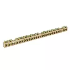 Barra Terminal Simple 26 Vias Bronce Diametro 5mm