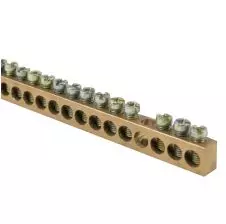 Barra Terminal Simple 38 Vias Bronce Diametro 5mm GENERAL CONNECTOR