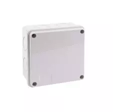 Caja De Distribución Abs 100x100x50mm Ip55 Sin Conos Libre De Halógeno TIBOX