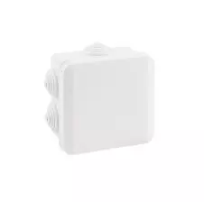 Caja De Distribución Abs 89x89x50mm Ip55 7 Conos Libre De Halógeno TIBOX