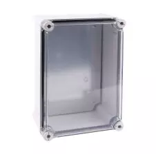 Caja Estanco 125x125x100 Ip65 Transparente Con Placa TIBOX