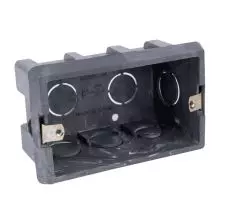 Caja Pvc Embutido Recto 5/8 Oreja Metálica Para Hormigón 10 Salidas Gris PROVEEDORES NACIONALES