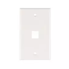 Placa PVC Faceplate 1 Módulo Rj-45 NET TRONIC