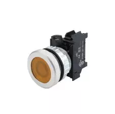 Piloto Led Ambar Metal Rasante 30mm 220v Nv302 Ref.12715514