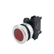 Piloto Led Rojo Metal Rasante 30mm 220vca Nv302 Ref.12715513