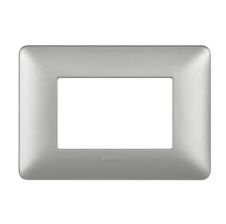 Placa 3 Modulos Aluminio Metal Plata Am503m3sl Matix
