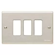 Placa Aluminio Oxidal 3 Puestos Magic 503/3