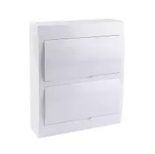 Tablero Sobrepuesto 24 Circuitos Tapa Blanca 24ways Ip40 TIBOX