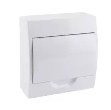 Tablero Sobrepuesto 8 Circuitos Tapa Blanca 8ways Ip40 TIBOX