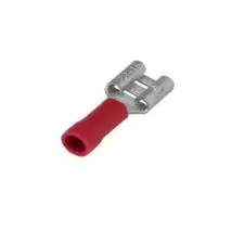Terminal Hembra Rojo 22-16 Awg(0.5mm²-1.5mm²) Diámetro 6.3 Mm
