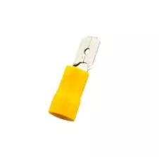 Terminal Macho Amarrillo 12-10 Awg(4mm²-6mm²) Diámetro 6.3 Mm