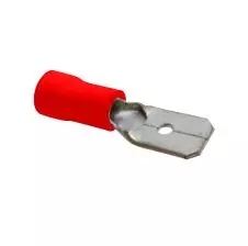 Terminal Macho Rojo 22-16 Awg(0.5mm²-1.5mm²) Diámetro 6.3 Mm