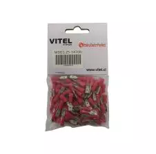 Terminal Macho Rojo 22-16 Awg(0.5mm²-1.5mm²) Diámetro 4.7 Mm