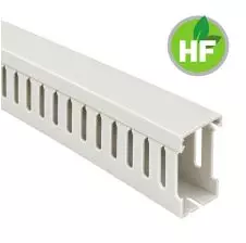 Canaleta Ranurada Libre Halógeno Gris 30x50mm (Ancho x Alto) 2 Metros LEIPOLD