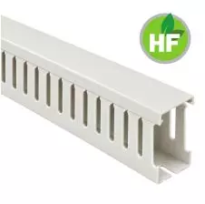 Canaleta Ranurada Libre Halógeno Gris 40x60mm (Ancho x Alto) 2 Metros LEIPOLD