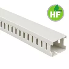 Canaleta Ranurada Libre Halógeno Gris 60x40mm (Ancho x Alto) 2 Metros LEIPOLD