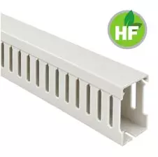 Canaleta Ranurada Libre Halógeno Gris 60x80mm (Ancho x Alto) 2 Metros LEIPOLD