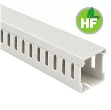 Canaleta Ranurada Libre Halógeno Gris 80x80mm (Ancho x Alto) 2 Metros LEIPOLD