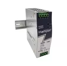 Fuente de Poder 220VAC / 24VDC 120W 5A Riel DIN HAMPER