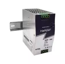 Fuente de Poder 220VAC / 24VDC 240W 10A Riel DIN HAMPER
