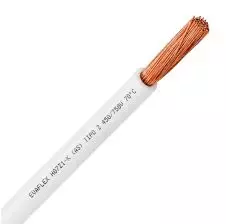 Cable EVA 4mm2 Libre de Halógeno H07Z1-K Blanco x Metro PROVEEDORES NACIONALES