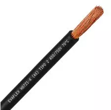 Cable EVA 1.5mm2 Libre de Halógeno H07Z1-K Negro x Metro PROVEEDORES NACIONALES